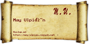May Ulpián névjegykártya